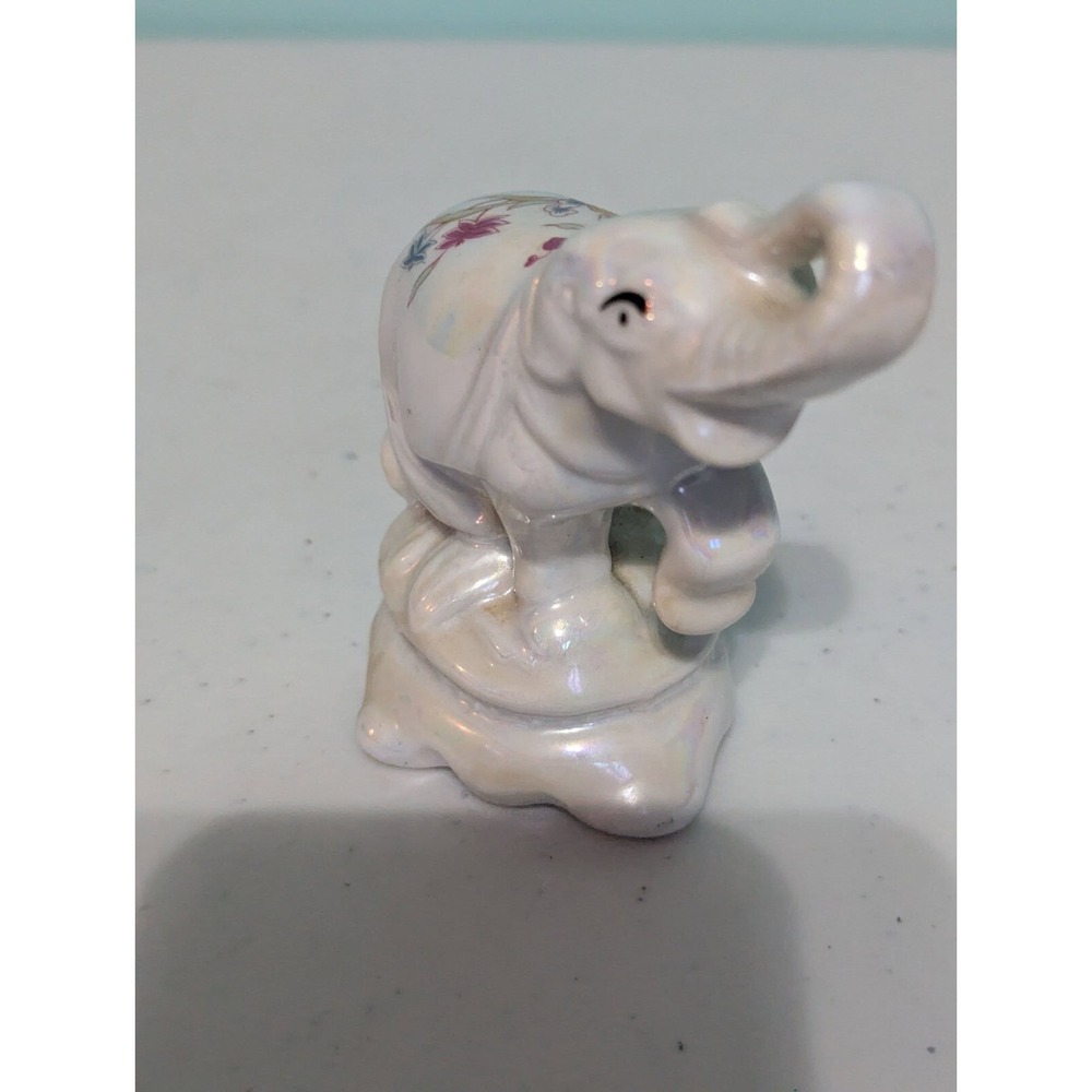 Elephant Figurine 3 1/2" Tall & Long